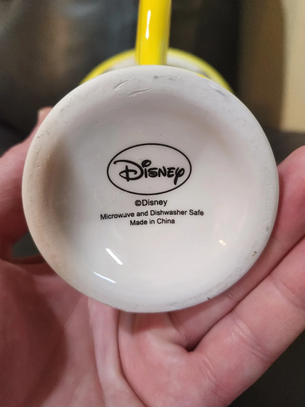 Disney Mrs. Potts Teacup Mug - White and Yellow with Pastel Base